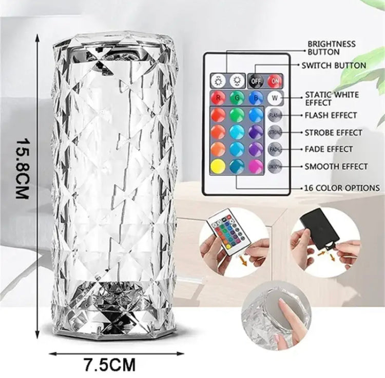 16 Colours LED Touch Lamp