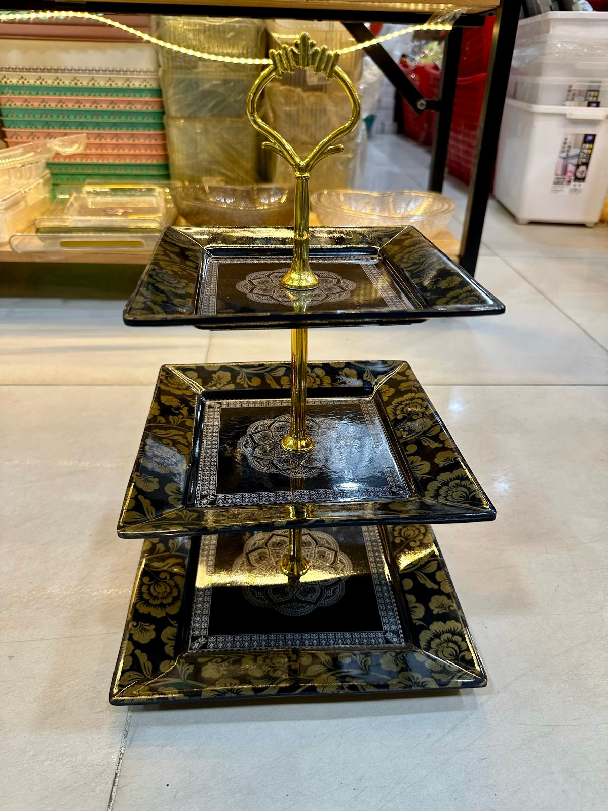 3 Tier Melamine Dessert Stand Perfect for Household Decor