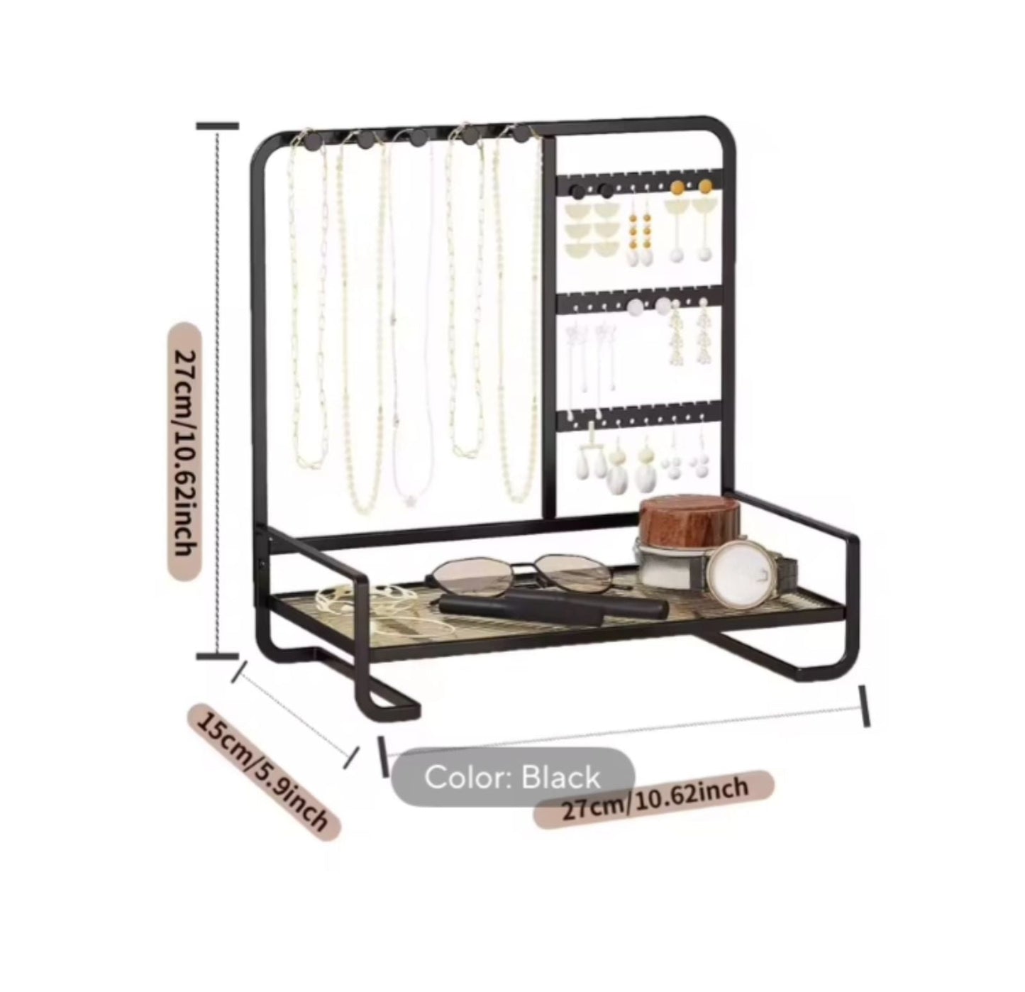 Elegant Metal Jewellery Display Stand