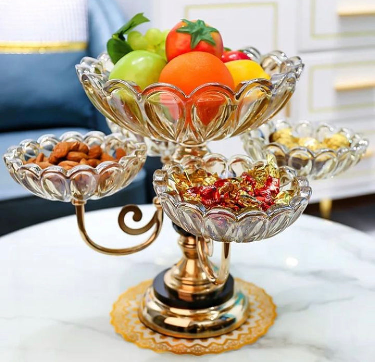 European Rotating Dry Fruit Plate Vintage Dessert Display Tray