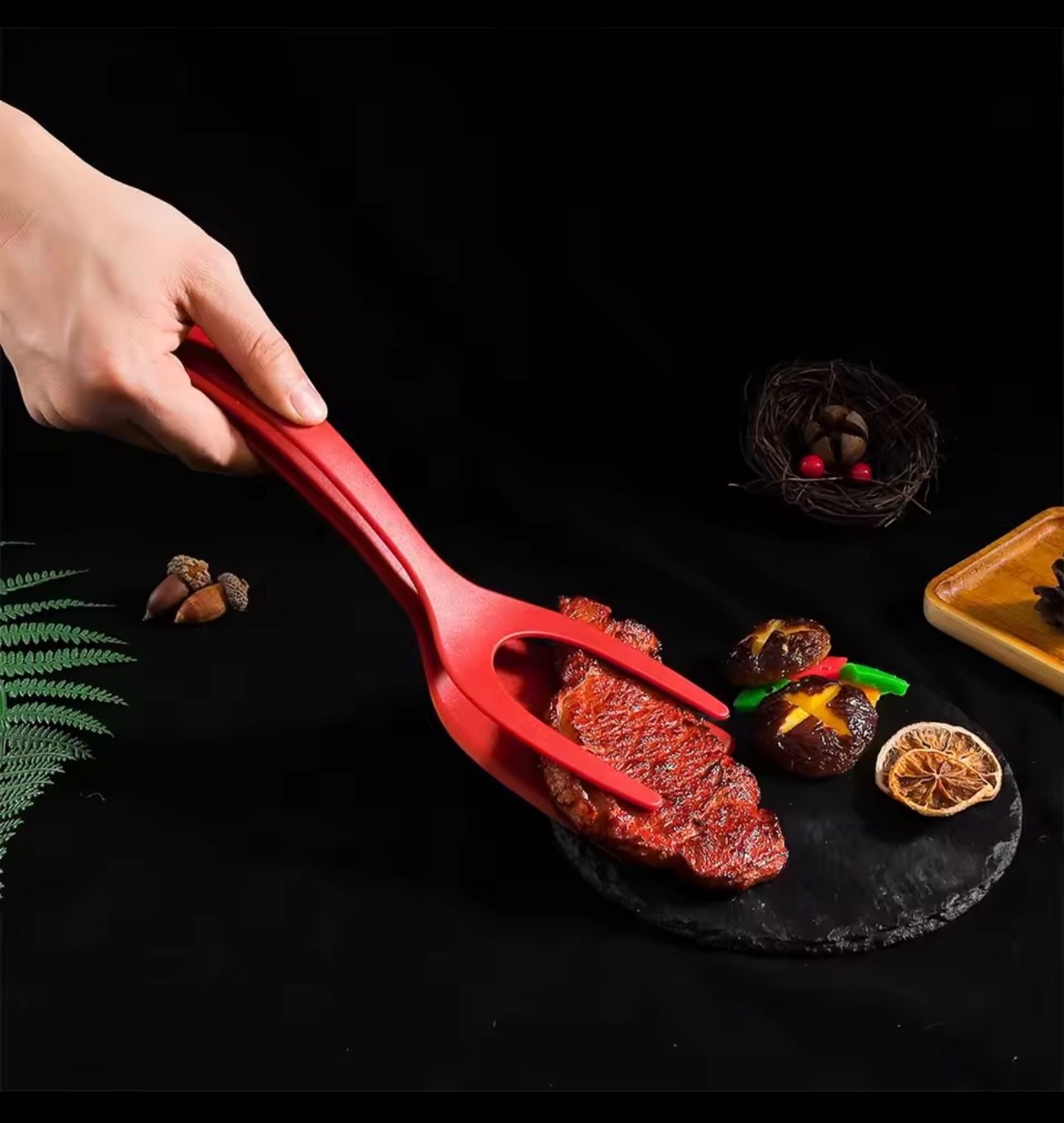 Silicone 2 in 1 Grip and Flip Spatula