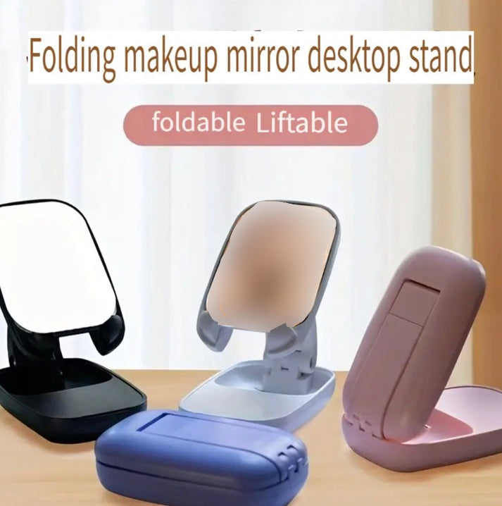 2 in 1 Heavy Quality Portable Mobile Stand & Makeup Mirror