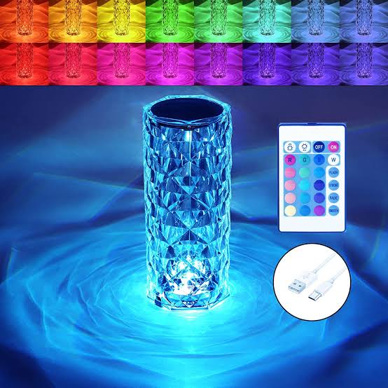 16 Colours LED Touch Lamp