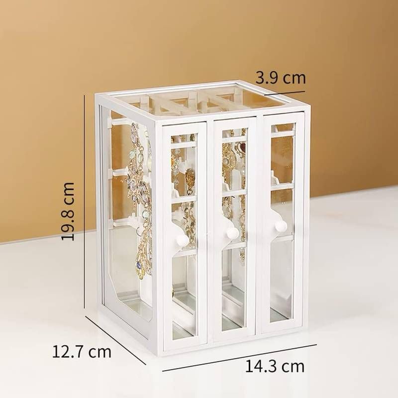 Acrylic Three Doors Jewellery Organizer