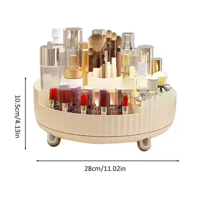 360 Rotating Makeup Cosmetics Perfume Dressing Tray