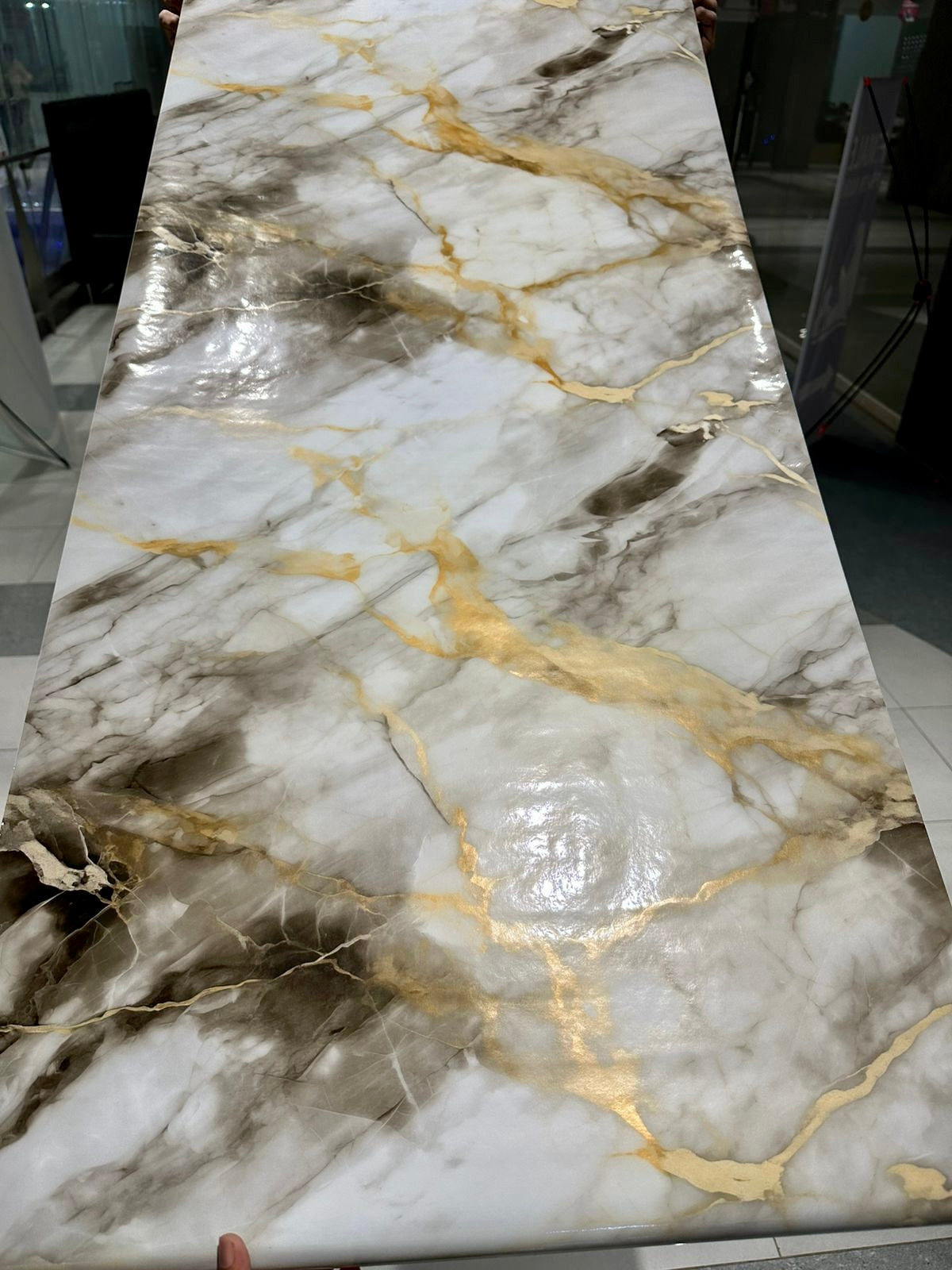 Wall Adhesive Marble Sheets for Home Decoration (60cm*2m)