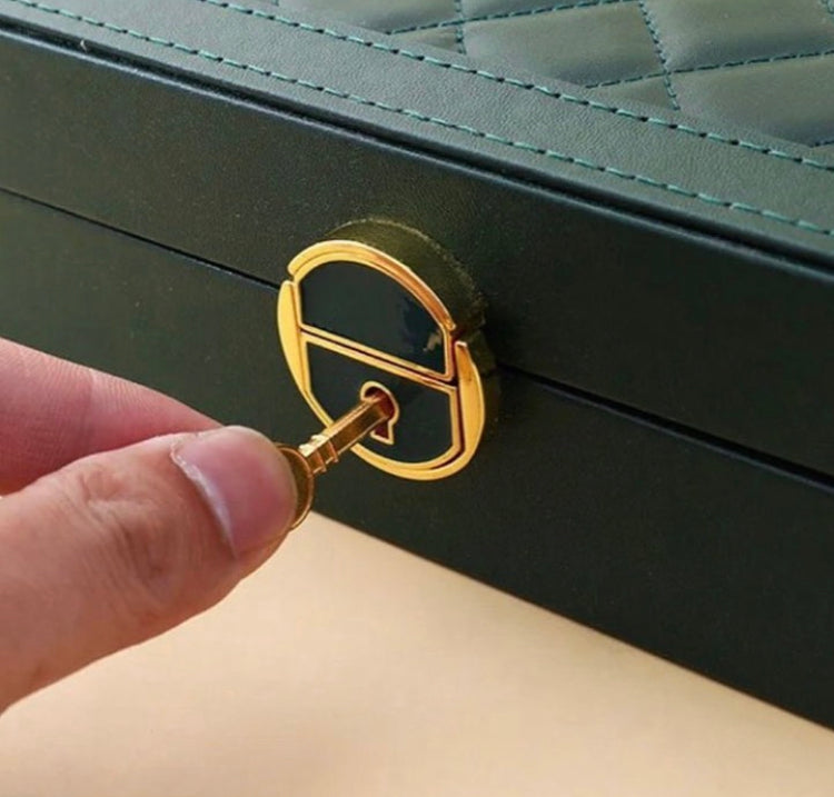 Jewellery Organizer Box with Necklace Hooks, Ring & Bracelet Storage