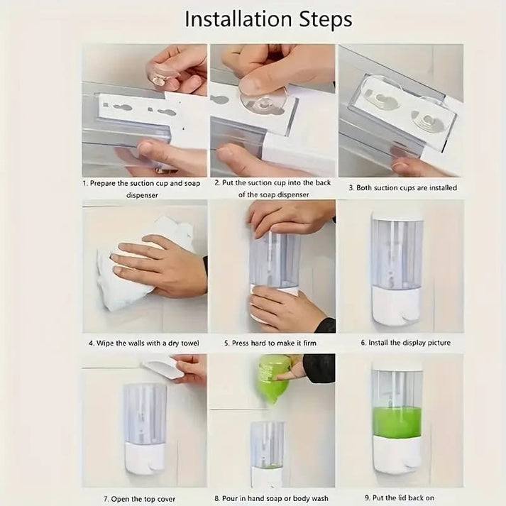 Wall Adhesive Soap Liquid Dispenser