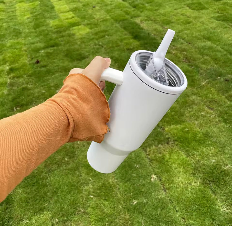 40oz Stainless Steel Tumbler Mug with Straw Lid