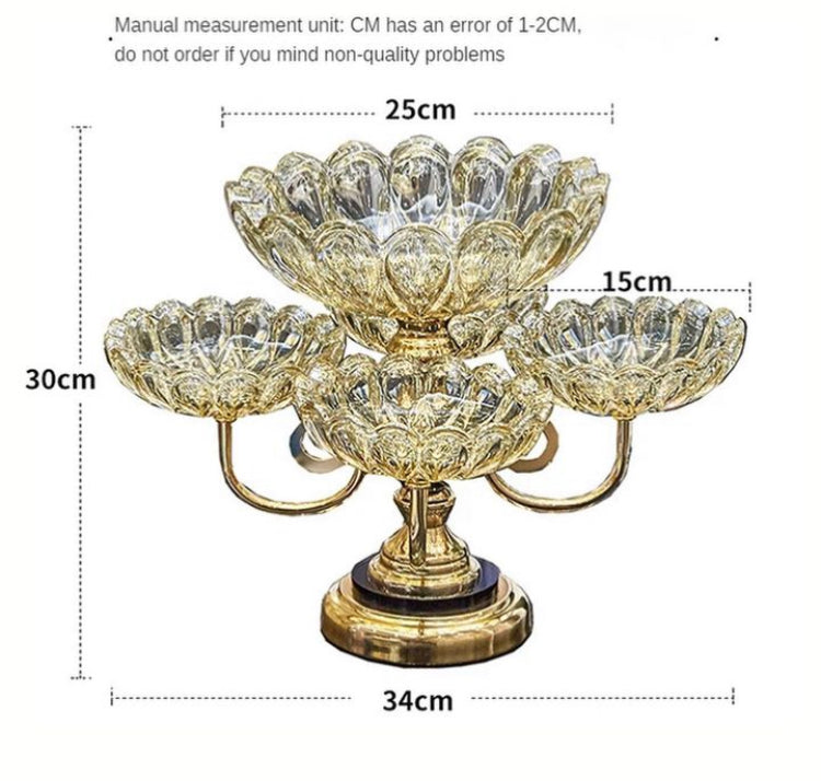 European Rotating Dry Fruit Plate Vintage Dessert Display Tray