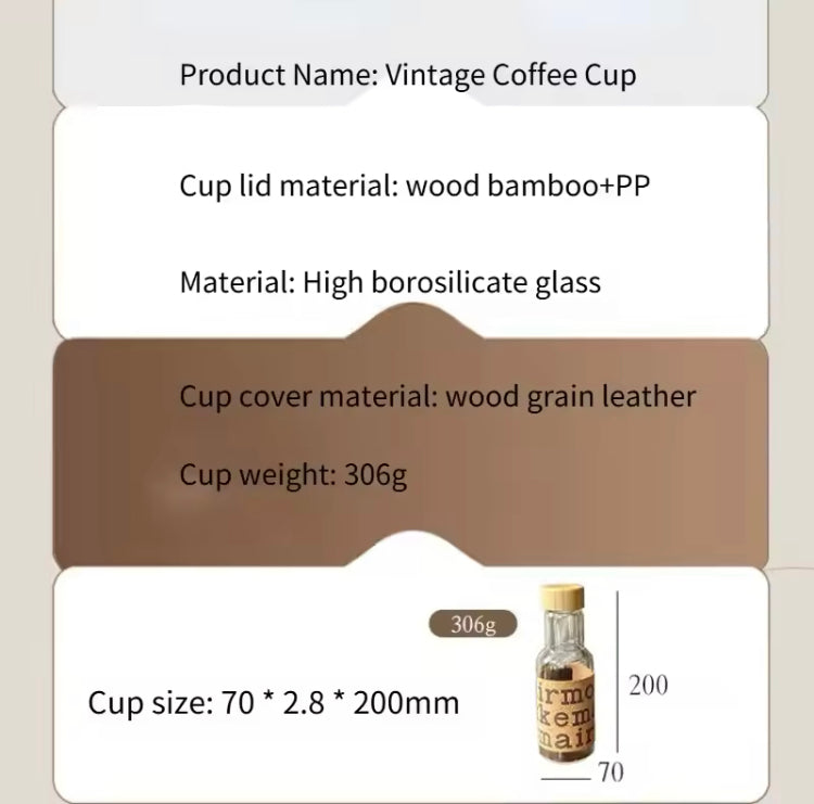 450ml Retro Glass Bottle
