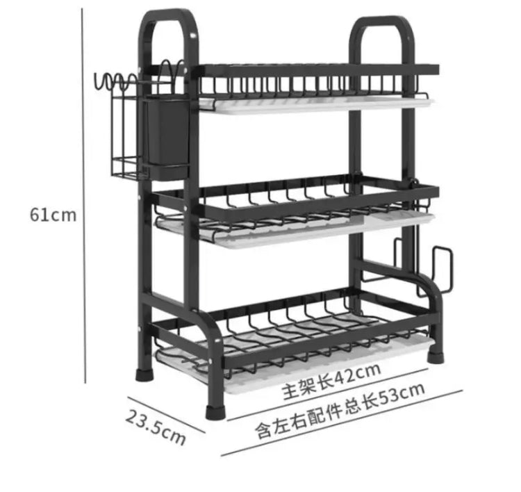 Multi Layered Plates Dish Bowl Rack Organizer