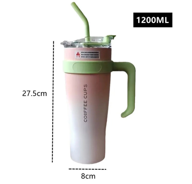 40oz/1200ML Stainless Steel Tumbler Mug with Handle