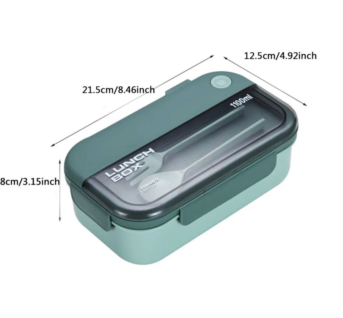 Three Portions Air Tight Lunch Box with Fork & Spoon