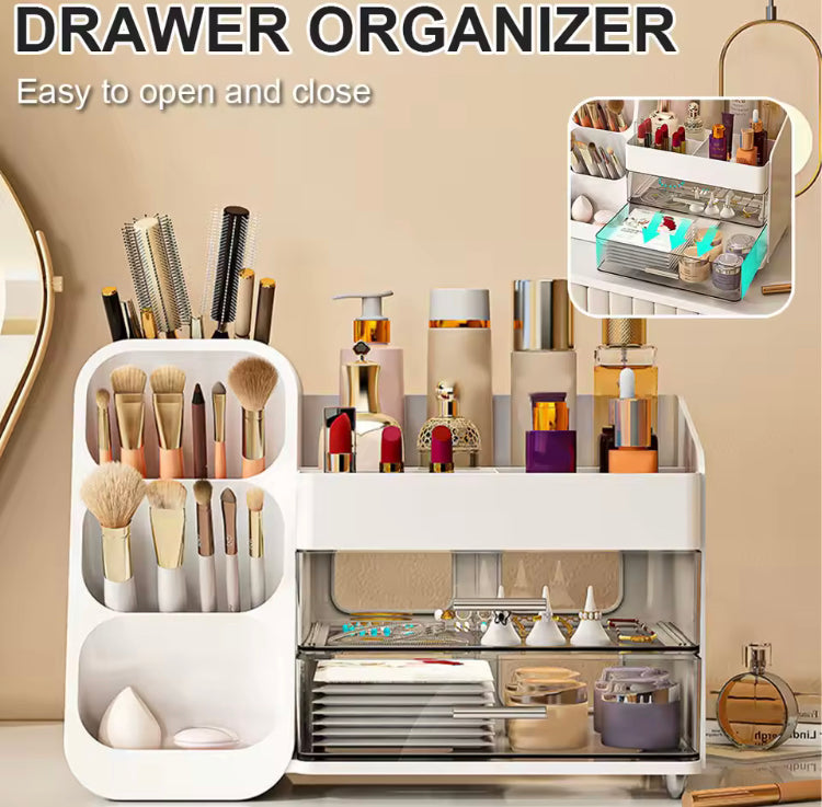 Makeup Cosmetics Organizer with Drawer for Vanity