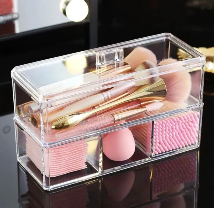 Double Layer Cosmetics Makeup Organizer