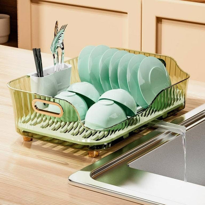 Luxury Acrylic Dish Draining Rack for Kitchen