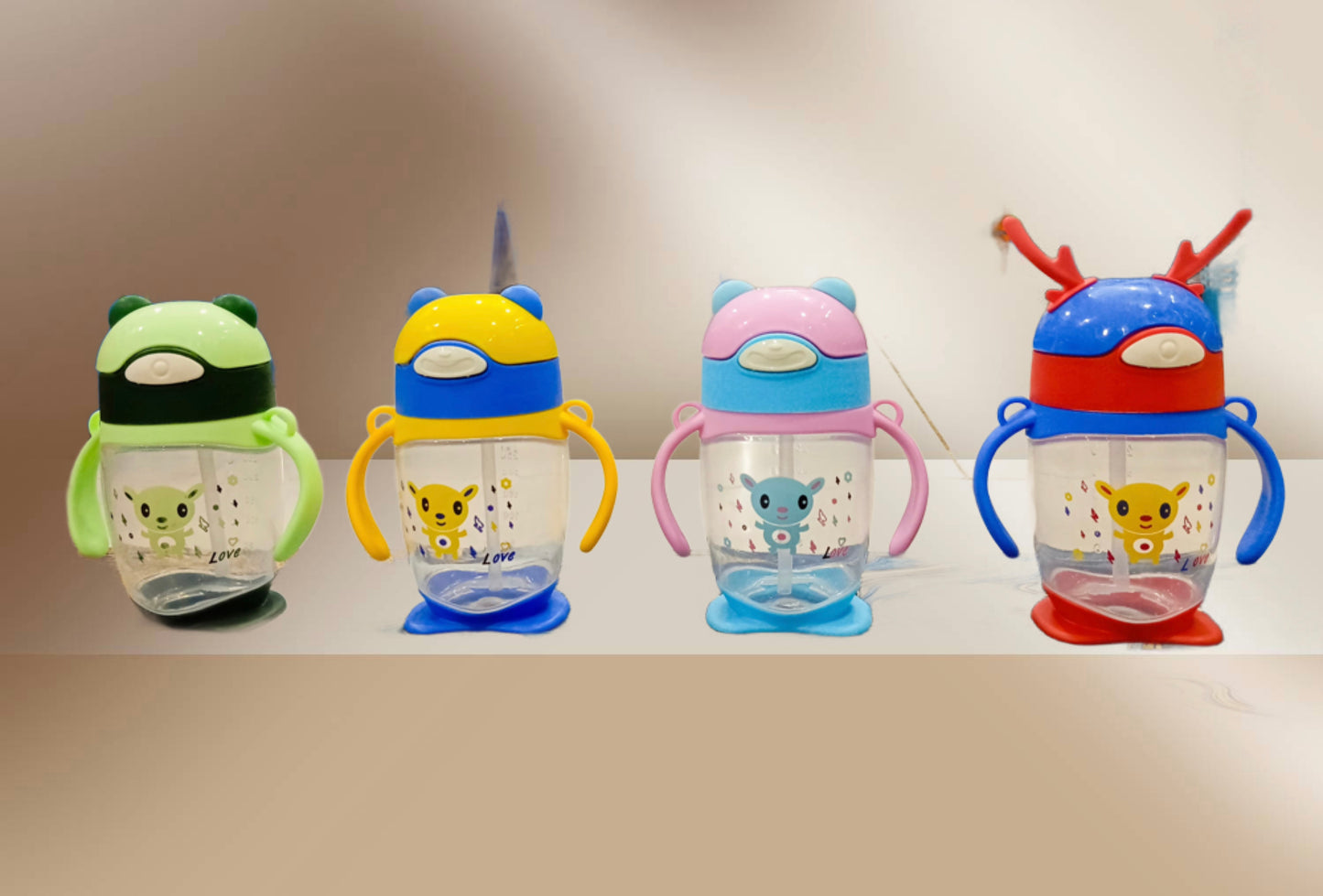 370ml Leakproof Kids Straw Cup