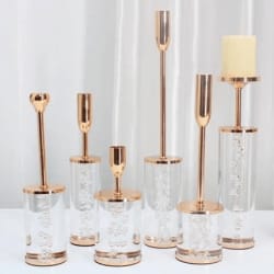 6 Pcs Gold Candle Stands for Home Decoration