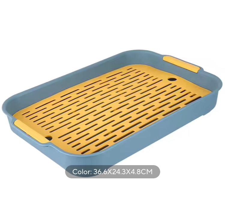 2 in 1 Double Layer Serving Tray & Drainage Tray for Spoons Glass & Mugs
