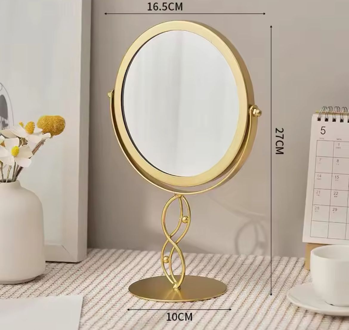 Luxury Metal Gold Vanity Mirror