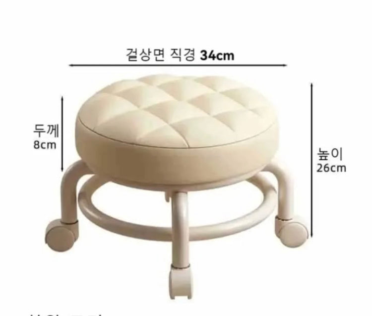 Rolling Stool with Wheels Premium Quality