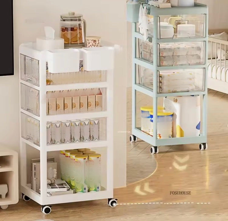 5 Layer Moveable Kids / Home Supplies Multipurpose Trolley