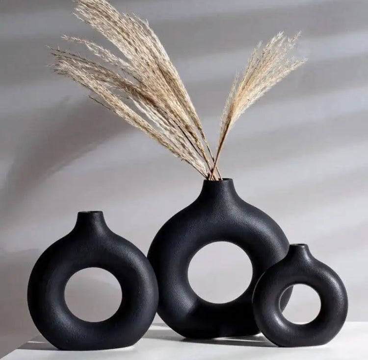 3 Pcs Flower Display Decorative Vases Set