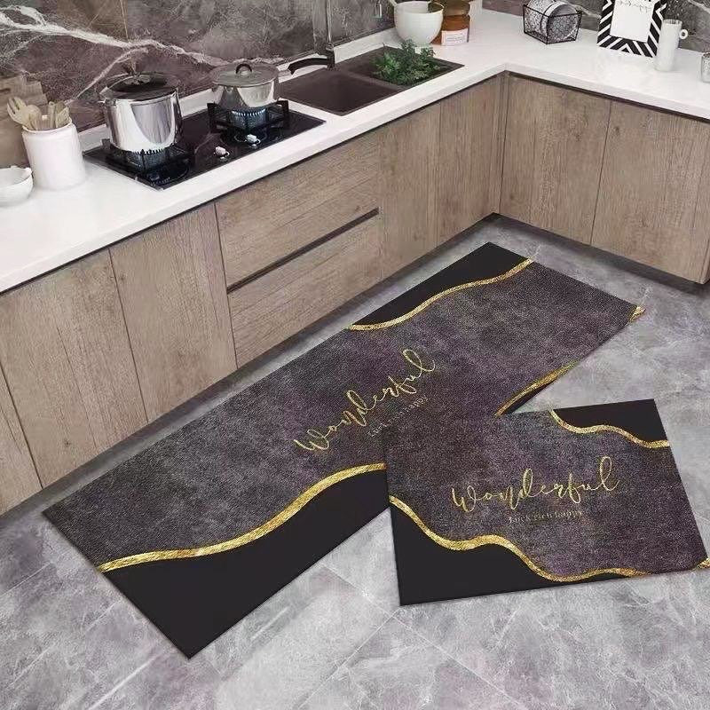 New 2 Pcs Set Non Slip Kitchen Floor Mat Carpet