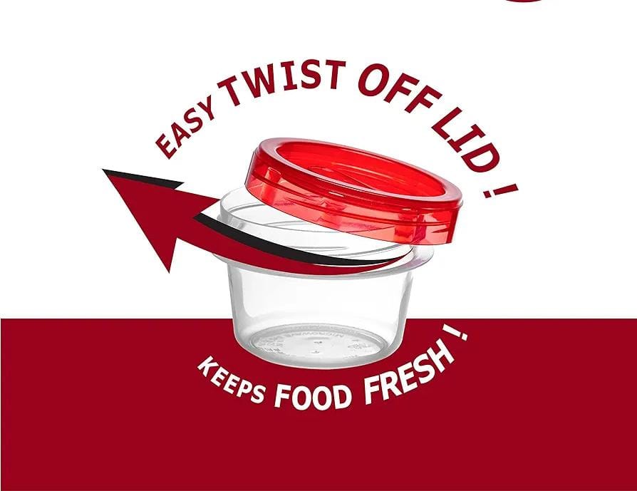 10 Pcs Storage 150ml Jars with Airtight Screw Top Lid