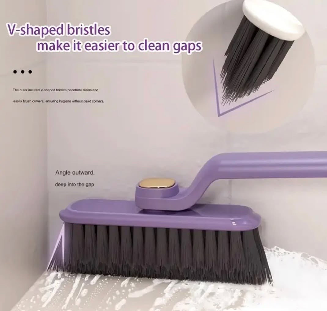 Rotating Bathroom Floor Cleaning Brush Multipurpose