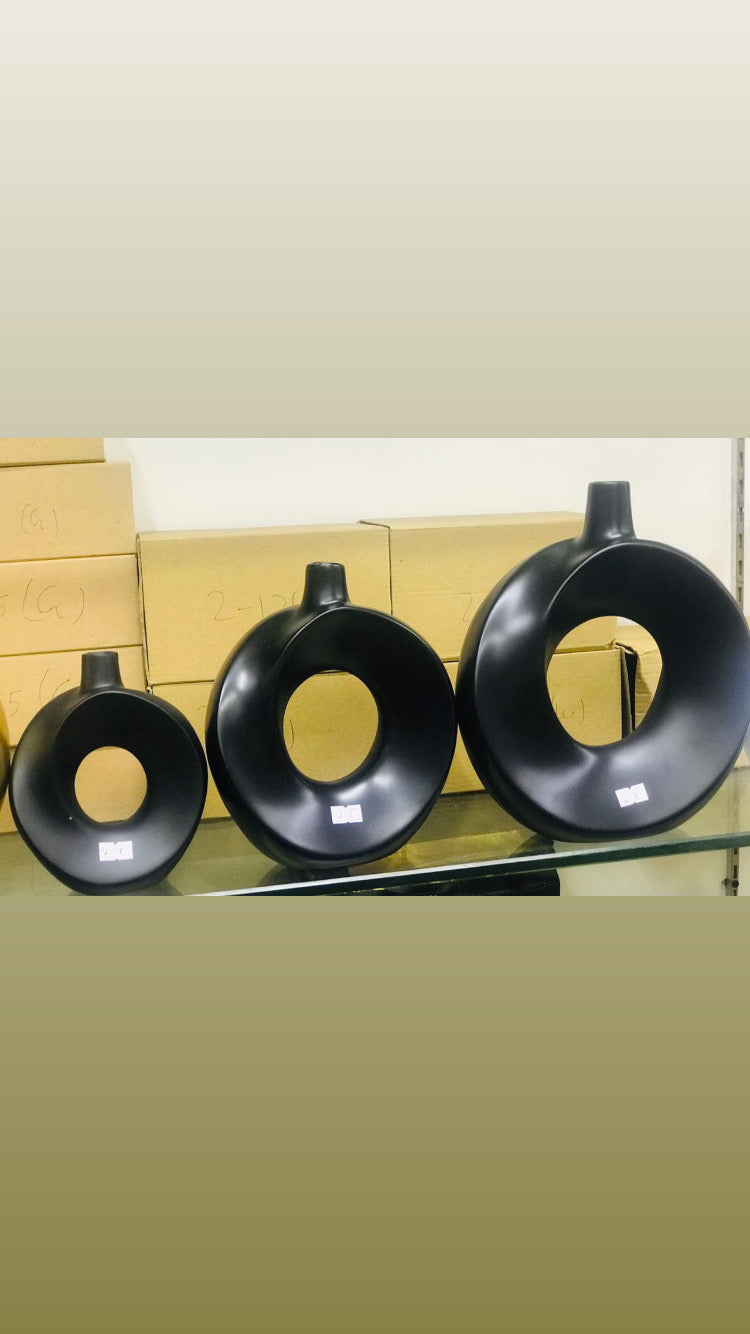 3 Pcs Flower Display Decorative Vases Set