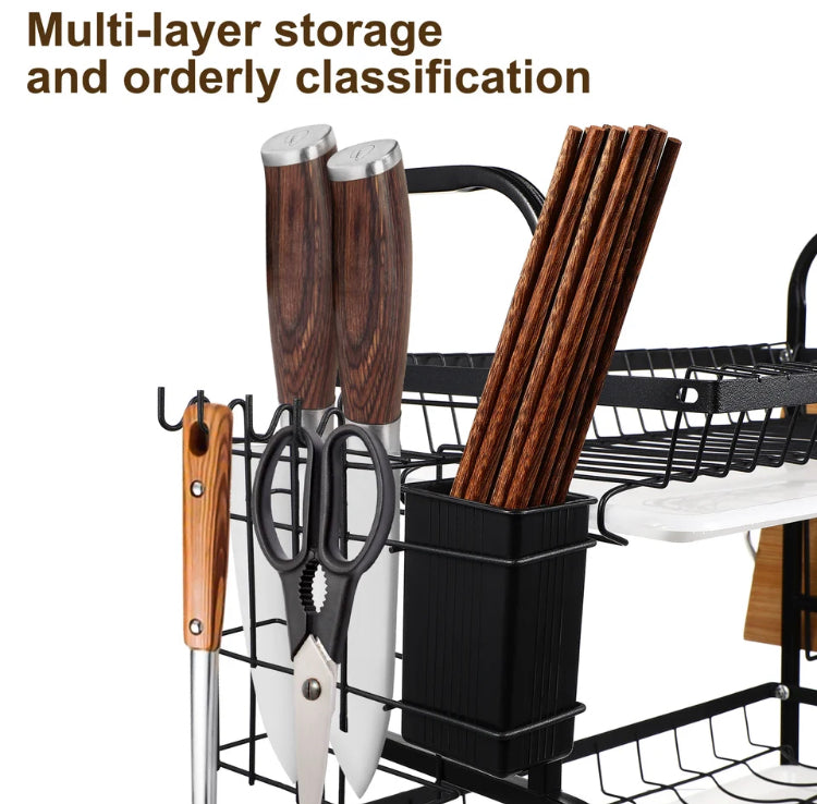 Multi Layered Plates Dish Bowl Rack Organizer