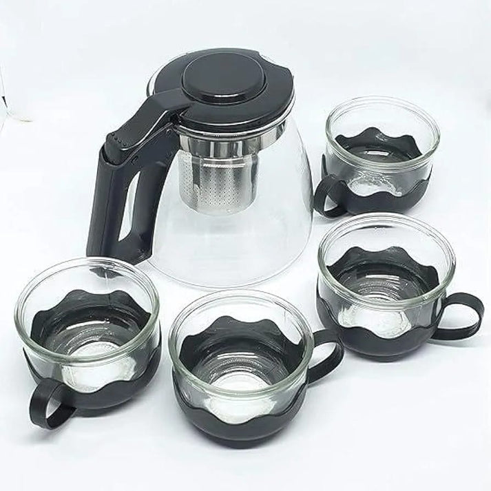 950ml Teapot Kettle Set with 4 Cups