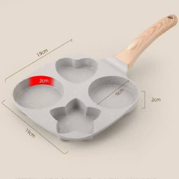 Non-Stick Heart & Star Shaped Frying Pan with Box Packaging