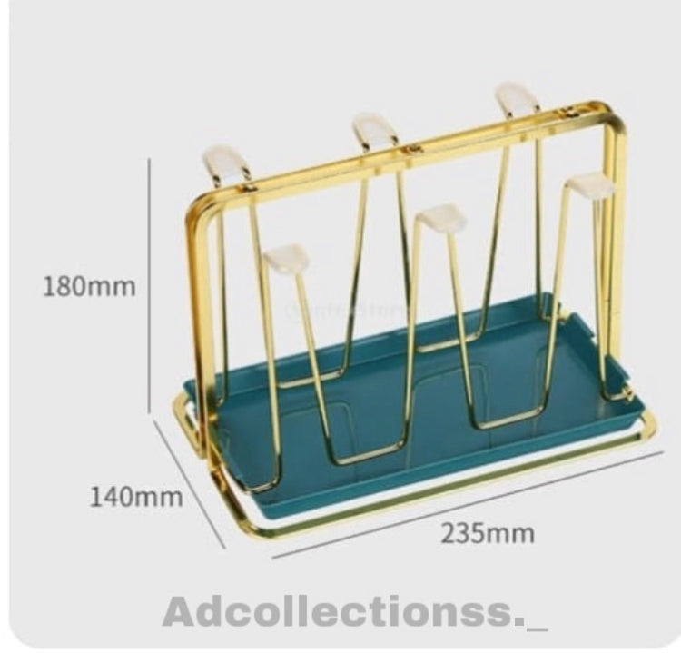 Nordiac Style Metal Glass Stand Rack