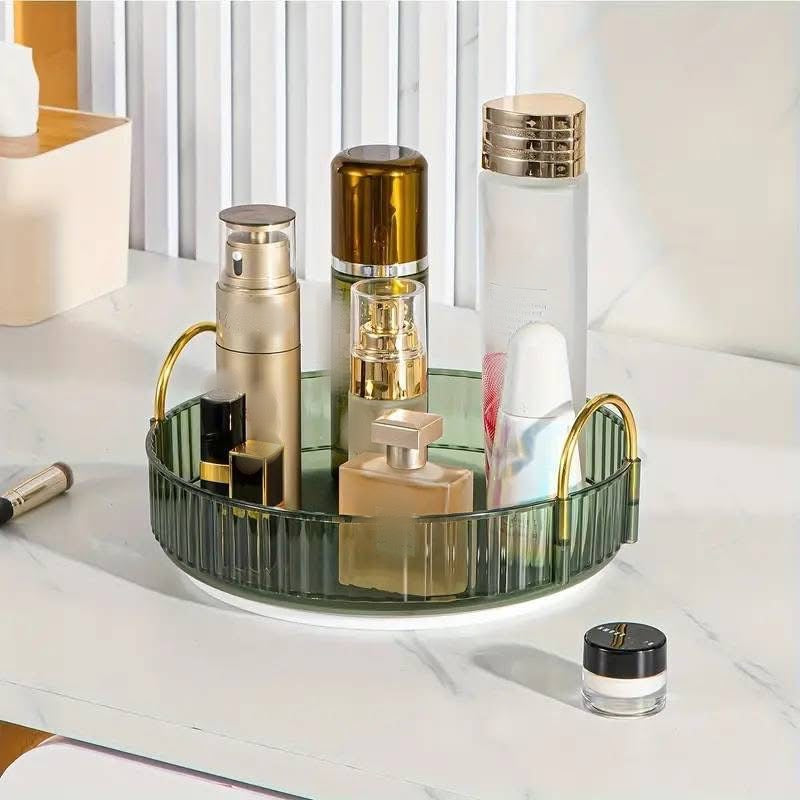 360 Rotating Cosmetics Makeup Perfumes Vanity Tray