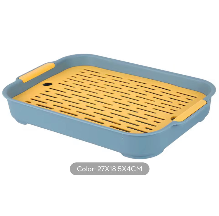 2 in 1 Double Layer Serving Tray & Drainage Tray for Spoons Glass & Mugs