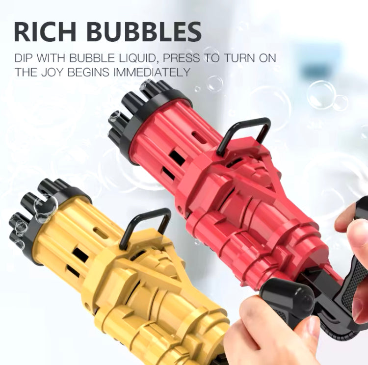 Automatic 8 Hole Design Bubble Gun for Kids