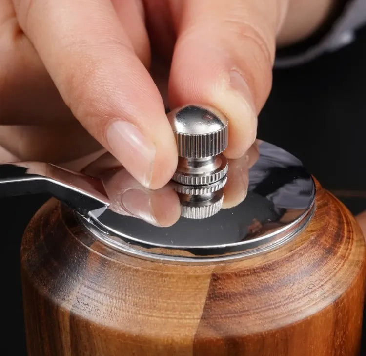 Premium Wooden Manual Pepper Grinder