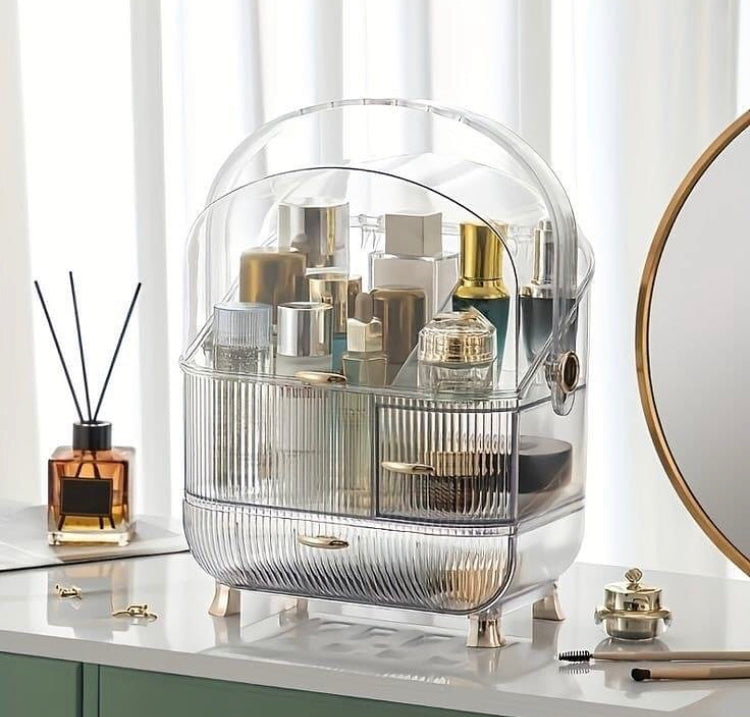 Large Capacity Transparent Acrylic Cosmetics Makeup Organizer