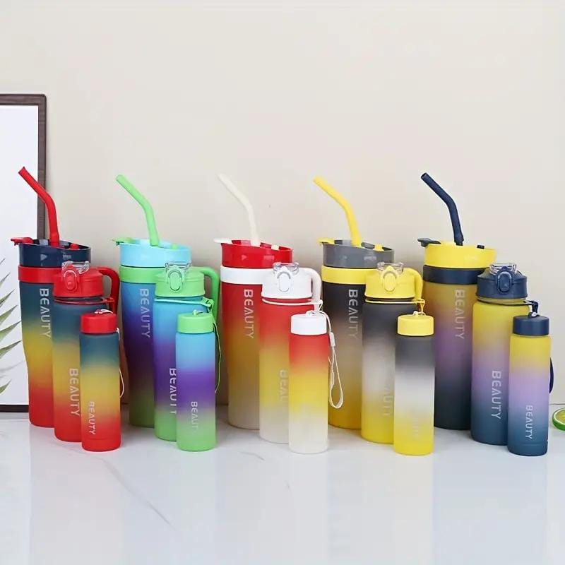 3pcs Leak-Proof Gradient Water Bottles Set