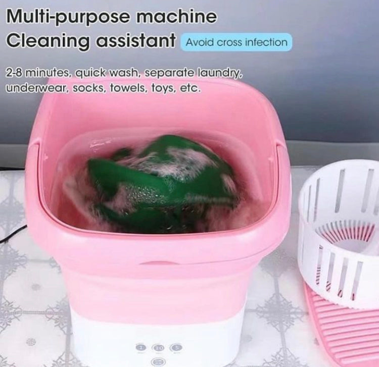 1.8L Foldable Washing Machine with Drying Bucket