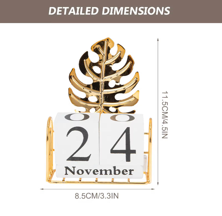 Metal Creative Calender Living Room Office Decor