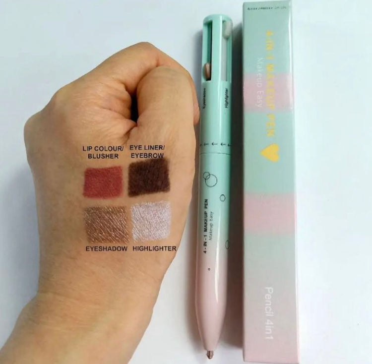 4 in 1 Makeup Pen (Lipstick, Eyeliner, Highlighter & Eyeshadow)