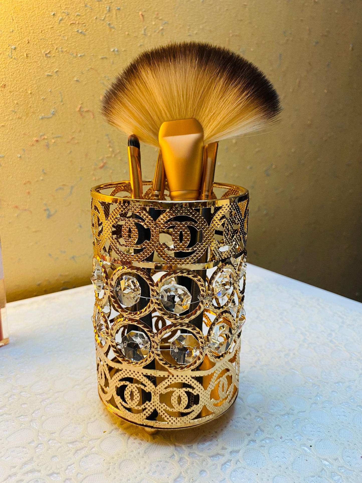 Metal Cosmetics Brushes Holder