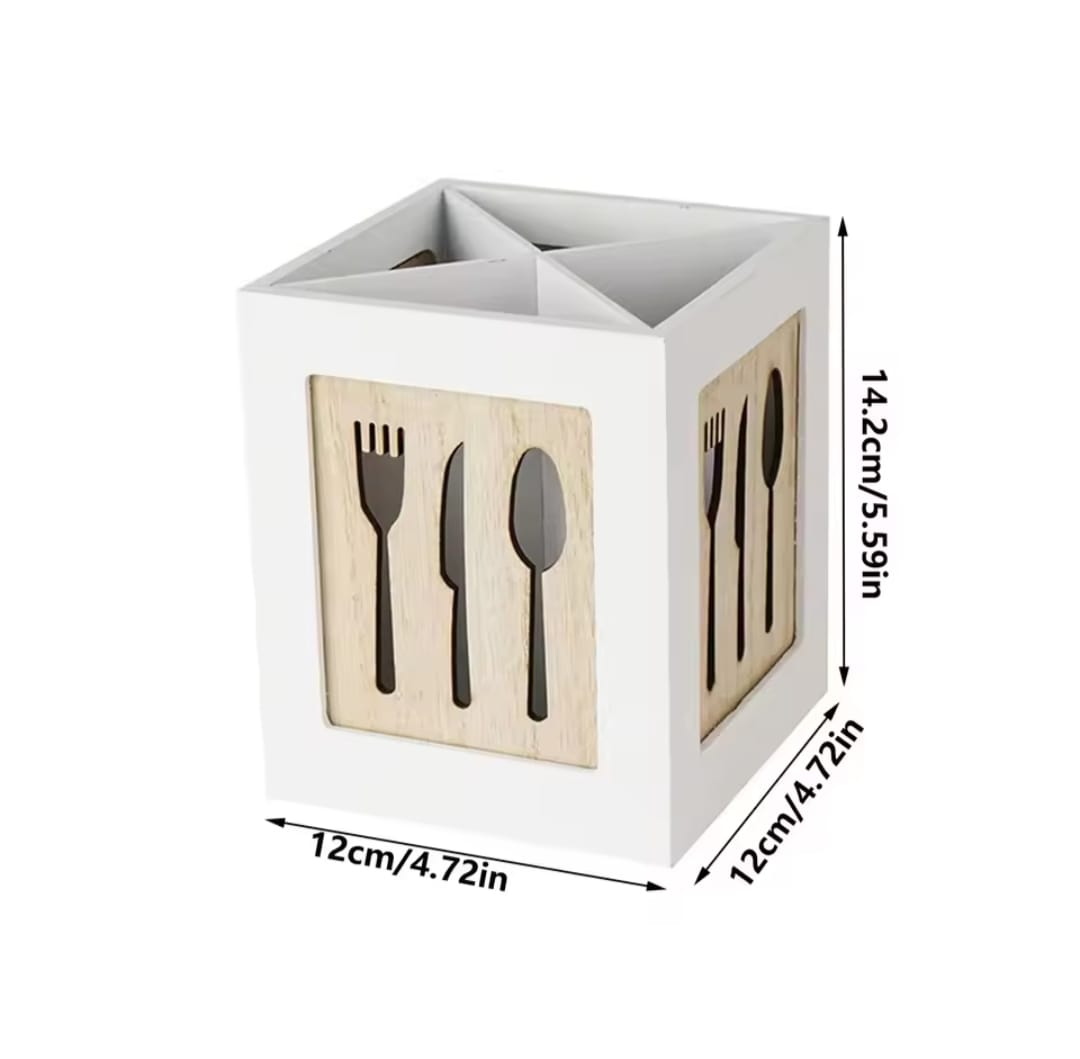 Heavy Quality Wooden Cutlery Holder