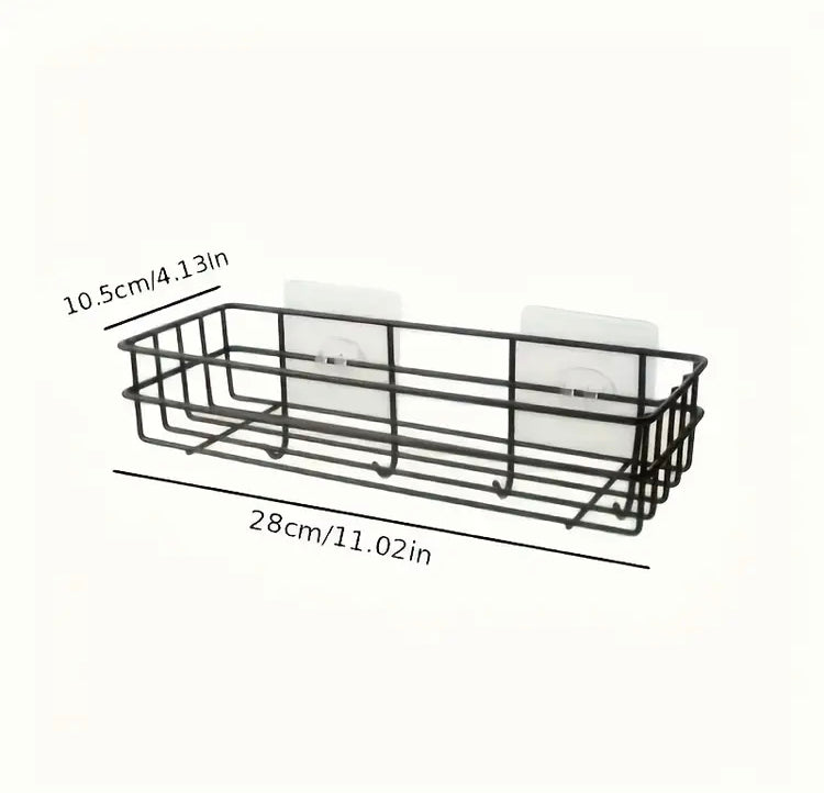 Wall Adhesive Multipurpose Rack with four Hooks