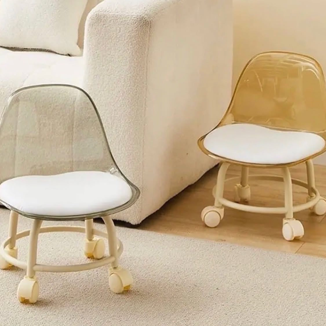 360 Rotating Acrylic Chair for Kids & Adults ( Hold Weight Upto 120kg)