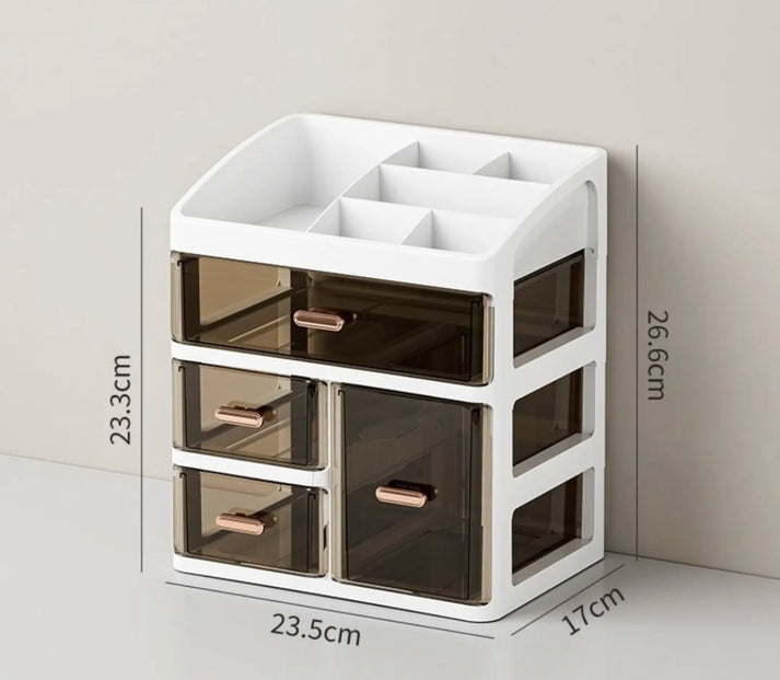 Large Capacity Acrylic Cosmetics Makeup Organizer with Drawers